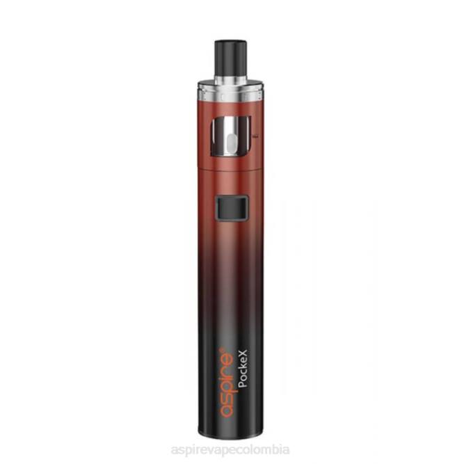 Aspire Vape Sale - Aspire Pockex kit de edición de aniversario B2D4120 gradiente rojo