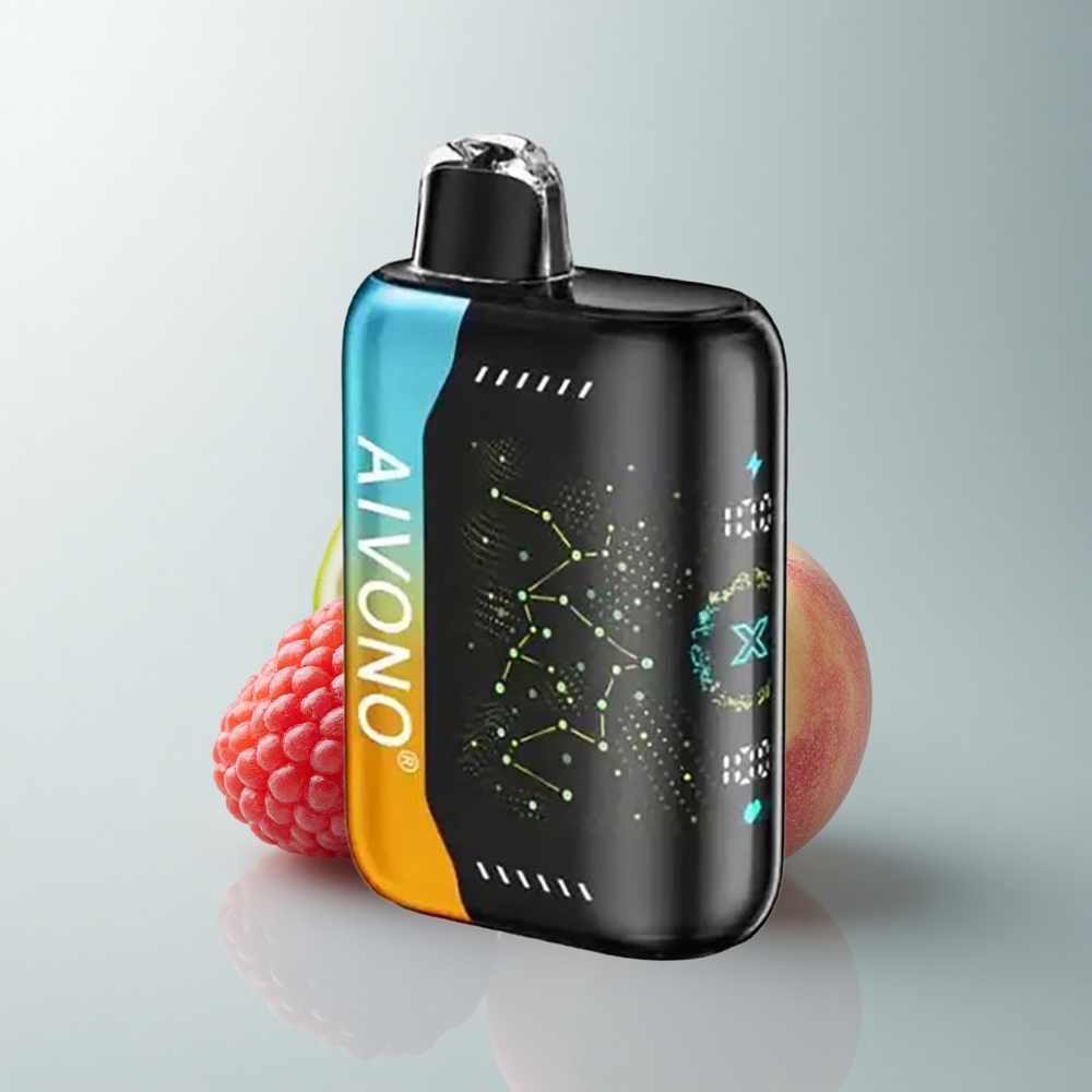 Aivono Aim Boom 25000 Puffs Frambuesa Durazno Lima 650mAh Tipo-C