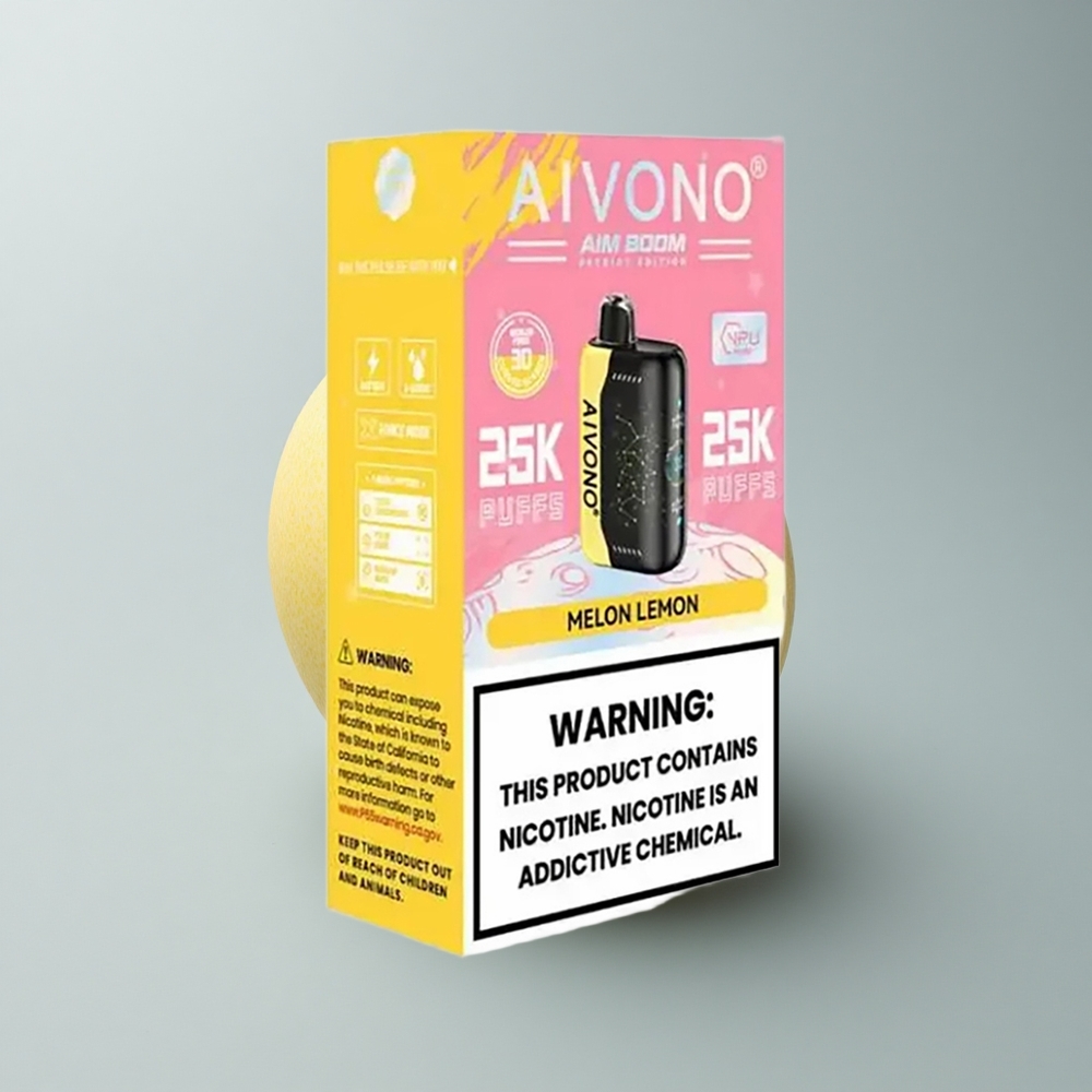 Aivono Aim Boom 25000 Puffs Melón Limón 0% 650mAh Tipo-C