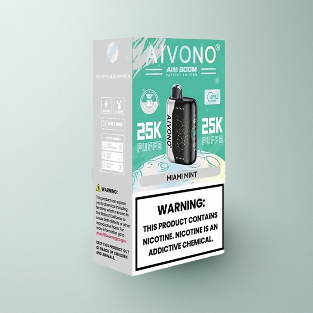 Aivono Aim Boom 25000 Puffs Menta de Miami Tipo-C 90g 28ml