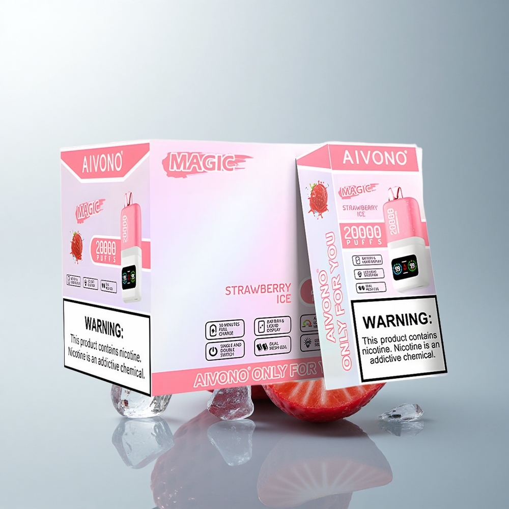 Aivono Aim Magic 20000 Puffs Fresa Helada Dual Malla Recargable