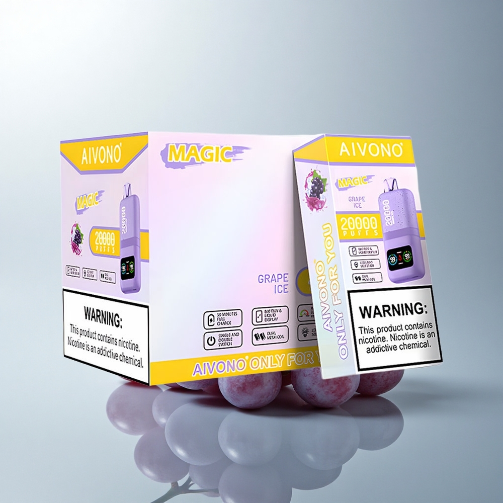 Aivono Aim Magic 20000 Puffs Helado de Uva con Dual Mesh y Tipo-C Recargable