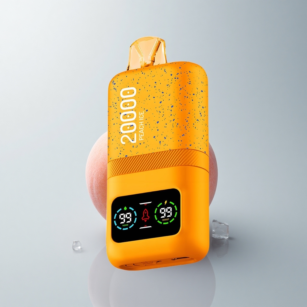 Aivono Aim Magic 20000 Puffs Melocotón Hielo con Doble Malla y Pantalla LCD