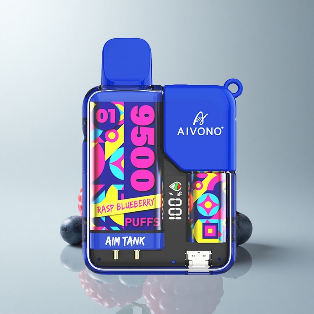 Aivono Aim Tank 9500 Puffs Arándano Azul 18ml 650mAh LCD