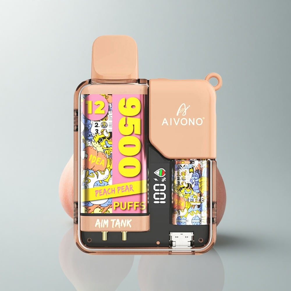 Aivono Aim Tank 9500 Puffs Durazno Pera 18ml LCD