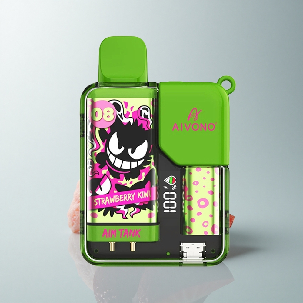 Aivono Aim Tank 9500 Puffs Fresa Kiwi Pantalla LCD 18ml