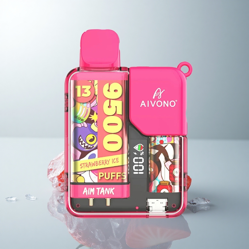 Aivono Aim Tank 9500 Puffs Helado de Fresa 18ml LCD 5%