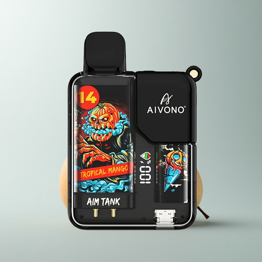 Aivono Aim Tank 9500 Puffs Mango Tropical con Pantalla LCD y 18ml