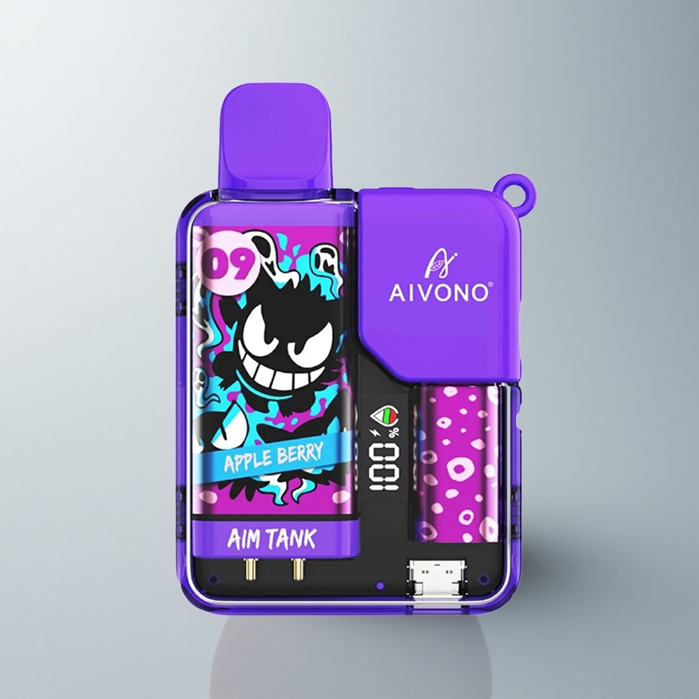 Aivono Aim Tank 9500 Puffs Manzana Baya 18ml LCD