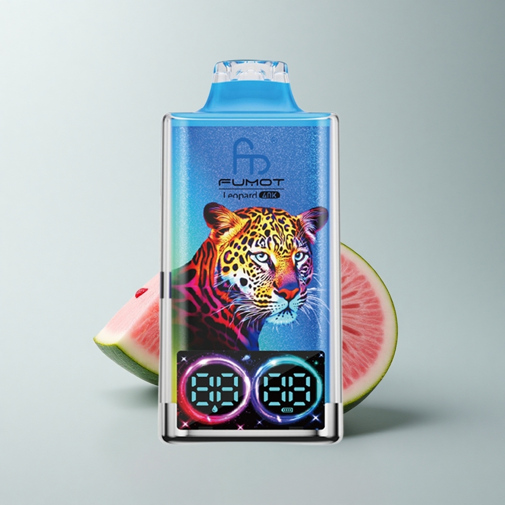 Fumot Leopard 40K Puffs Chicle de Sandía 5% Nicotina Dual Mesh 700mAh