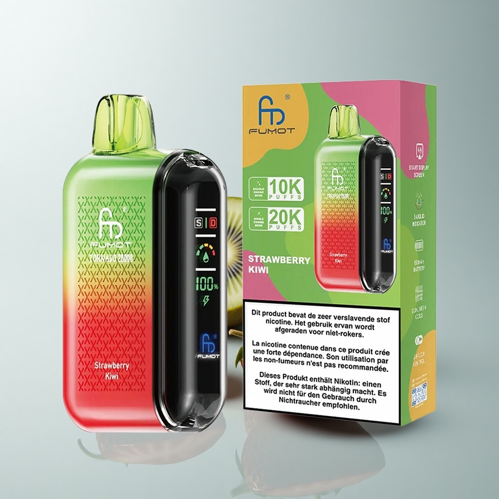 Fumot Tornado 20000 Puffs Fresa Kiwi Dual Malla 20ml