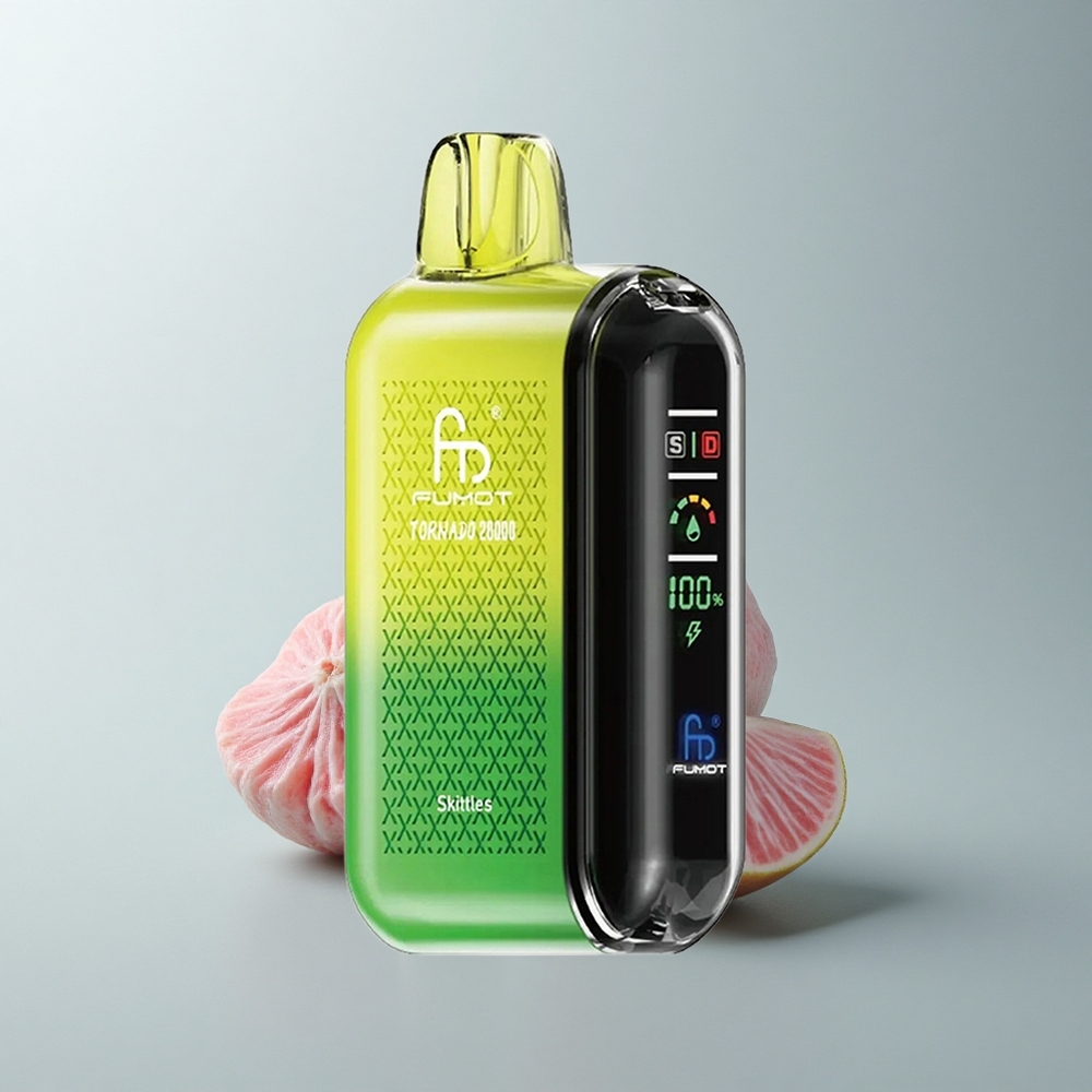 Fumot Tornado 20000 Puffs Skittles Doble Malla con Pantalla Inteligente