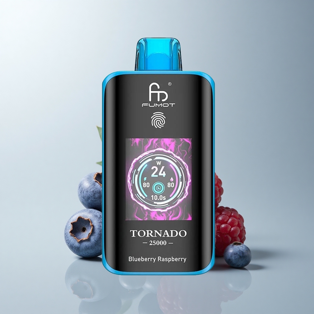 Fumot Tornado 25000 Puffs Arándano Frambuesa HD Tipo-C 20ml