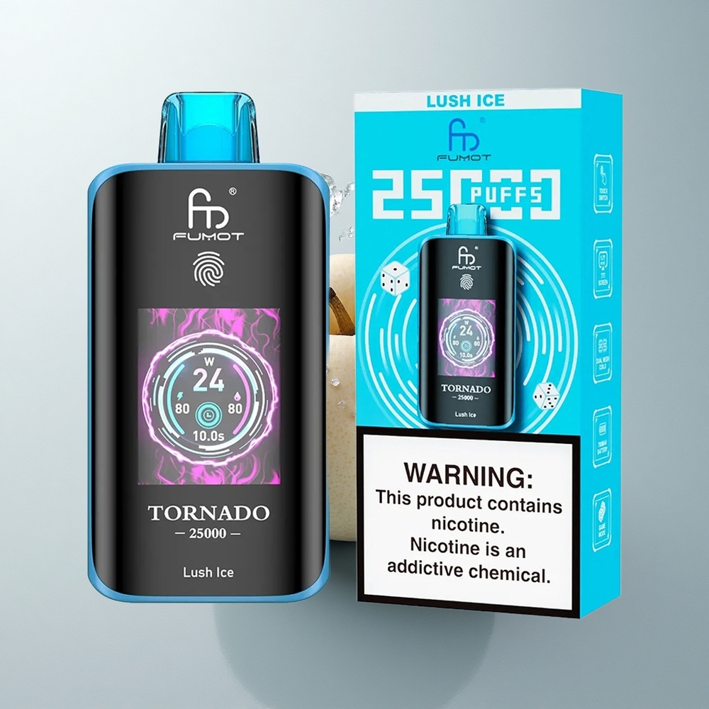 Fumot Tornado 25000 Puffs Hielo Lujoso HD 20ml Recargable