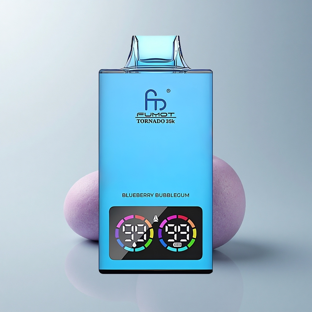 Fumot Tornado 35000 Puffs Chicle de Arándano Dual Mesh con Luz RGB