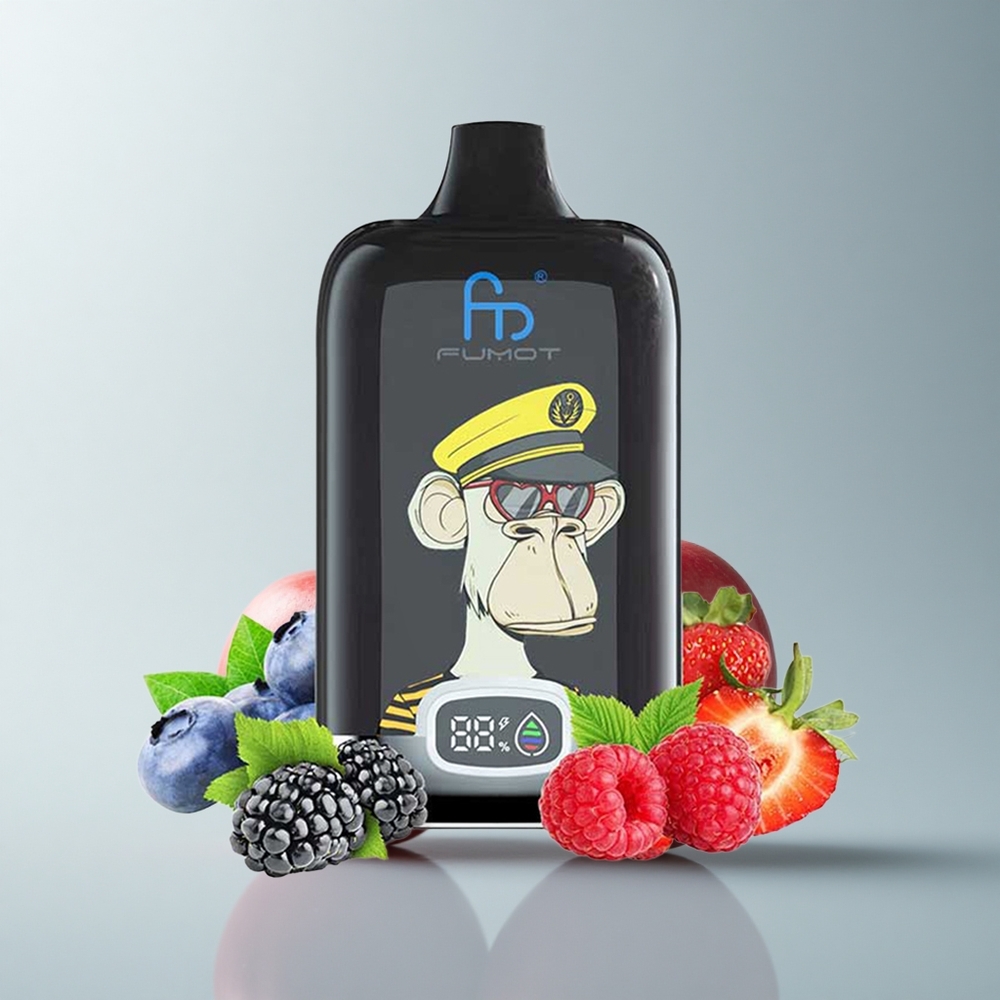 Fumot Tornado Digital Box 12000 Puffs Cereza Tornado Digital Box 20ml Malla Recargable