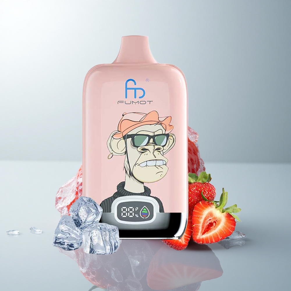 Fumot Tornado Digital Box 12000 Puffs Fresa Helada 20ml Tipo-C 550mAh