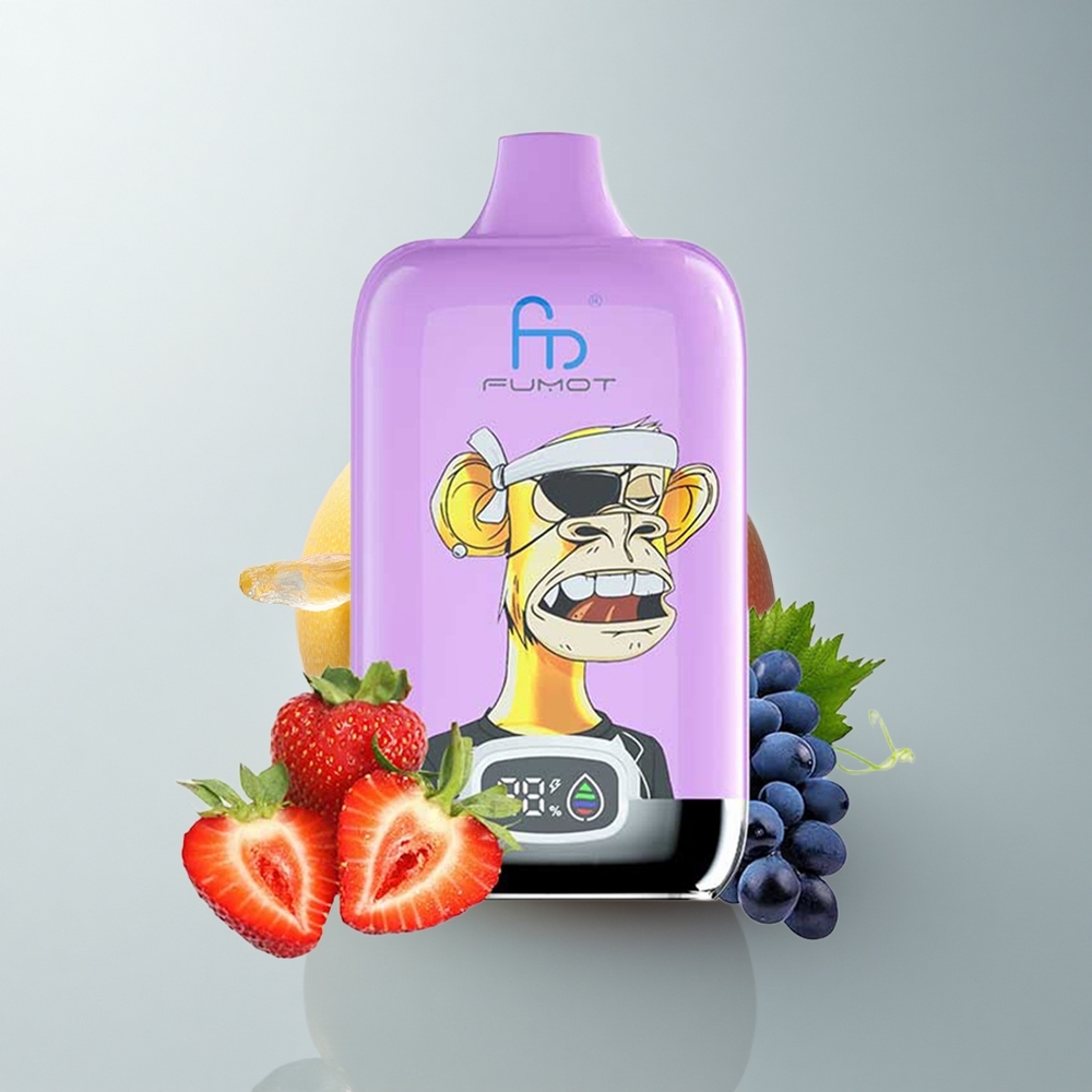Fumot Tornado Digital Box 12000 Puffs Mango en Hielo con Bobina Mesh y Carga Tipo-C
