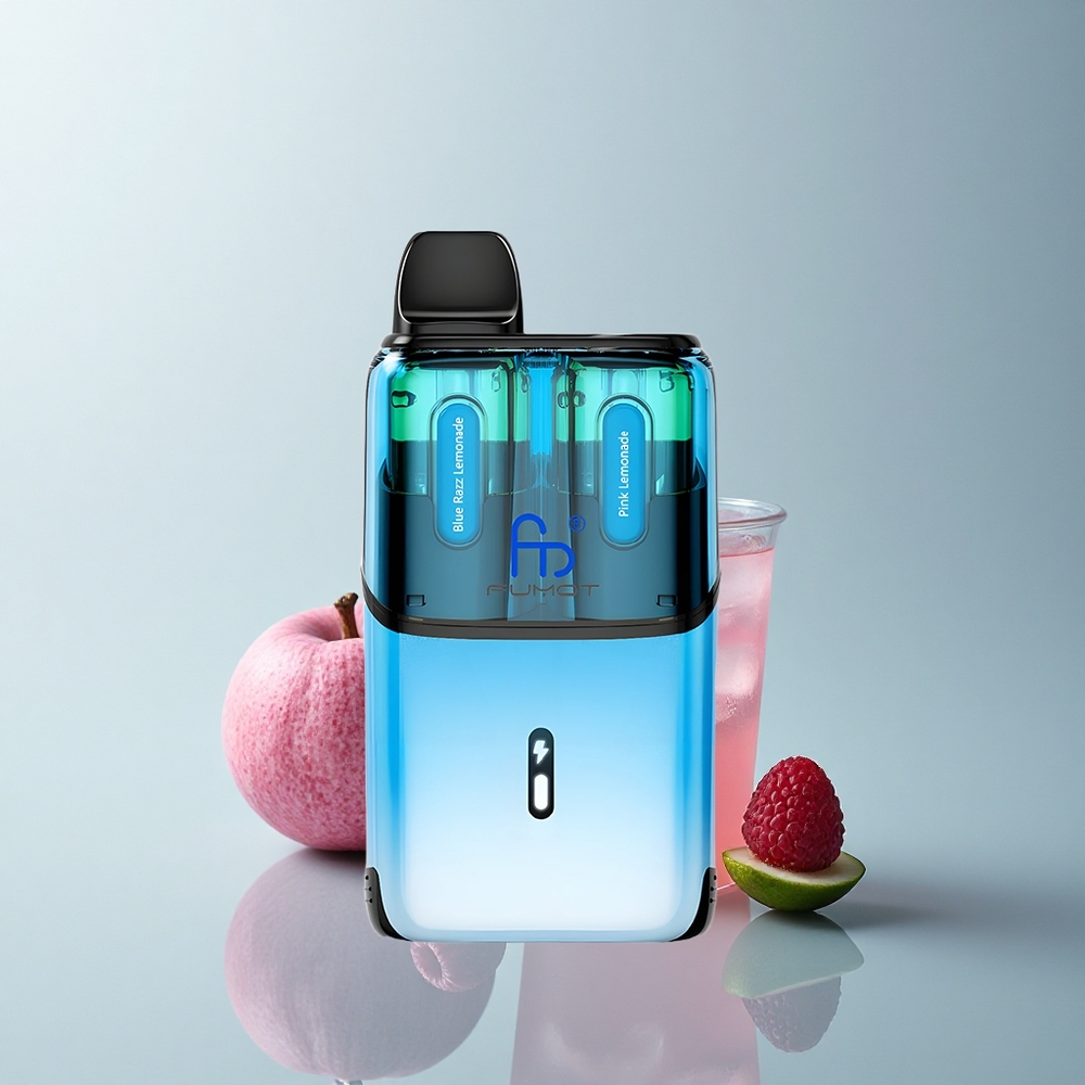 Fumot Ultra T32000 Puffs Limonada Rosa Azul - Carga Rápida Tipo-C + 24ml