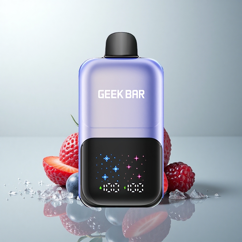 GEEK BAR 2GO 20ml 50000 Puffs Helado de Frutas del Bosque con Pantalla Interactiva y Batería Recargable