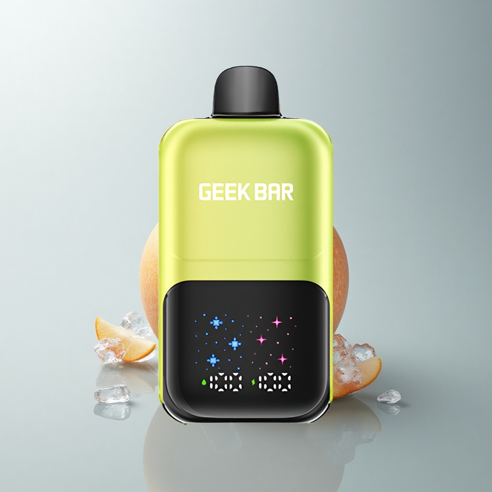 GEEK BAR 2GO 20ml 50000 Puffs Manzana Ácida Helada con Pantalla Interactiva y Niveles Ajustables