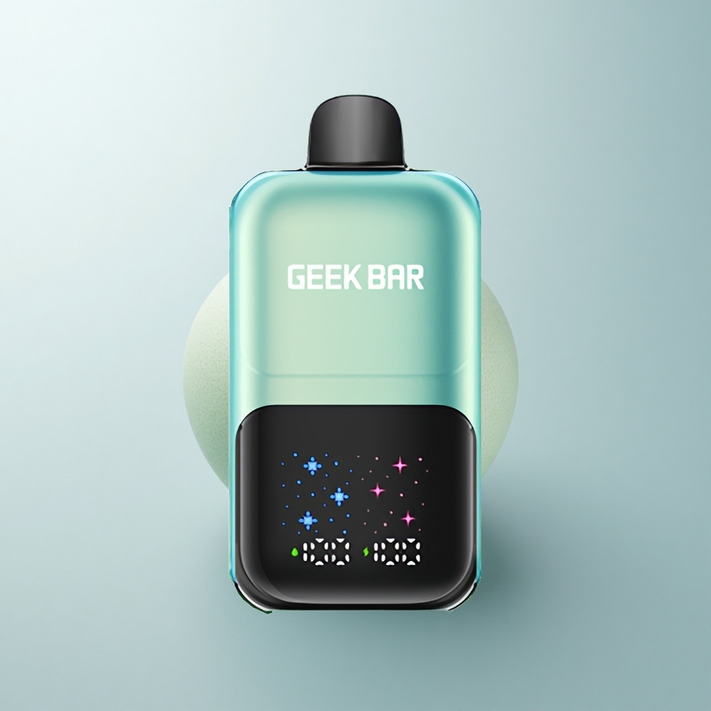 GEEK BAR 2GO 20ml 50000 Puffs Menta Helada Interactiva con Pantalla Grande y Ajuste de 3 Niveles