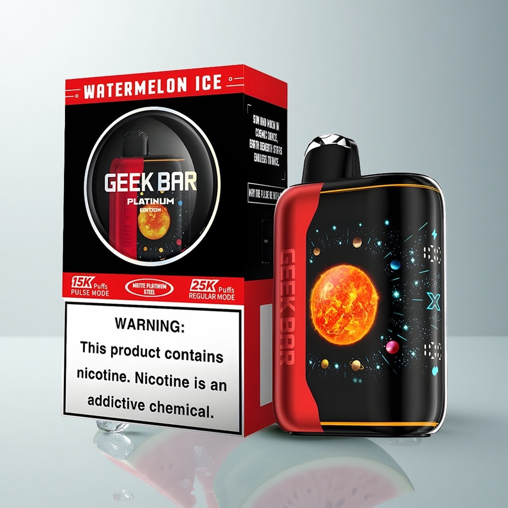 GEEK BAR Platinum Edition 25000 Puffs Sandía Hielo con 2% Nicotina y Carga Rápida