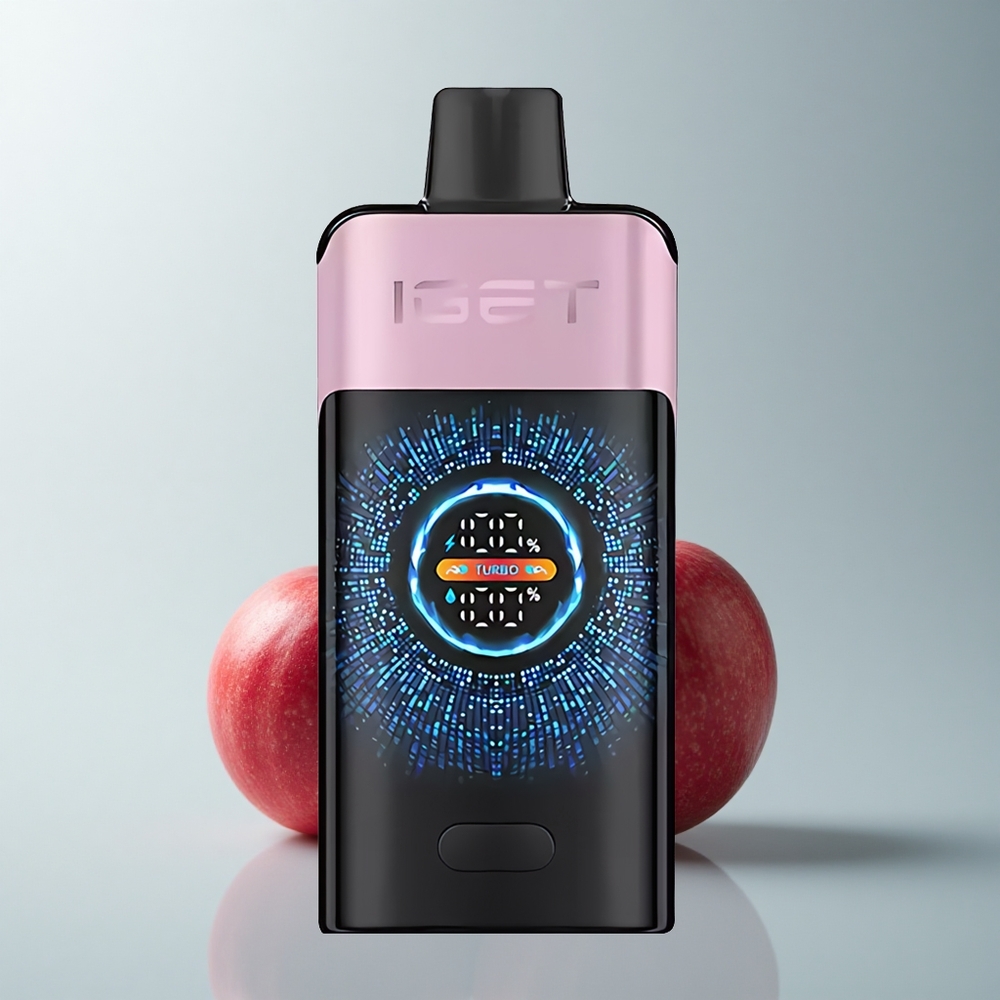 IGET ONE 12000 Puffs Cereza Granada Dual Mesh Gran Pantalla Curva