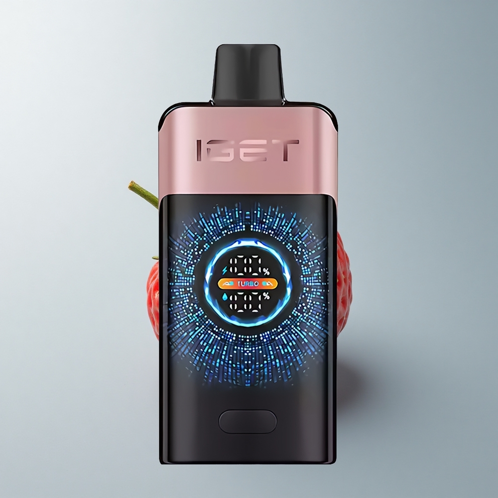 IGET ONE 12000 Puffs Chupa Chups Fresa Turbo Pantalla Curva 2700 mAh