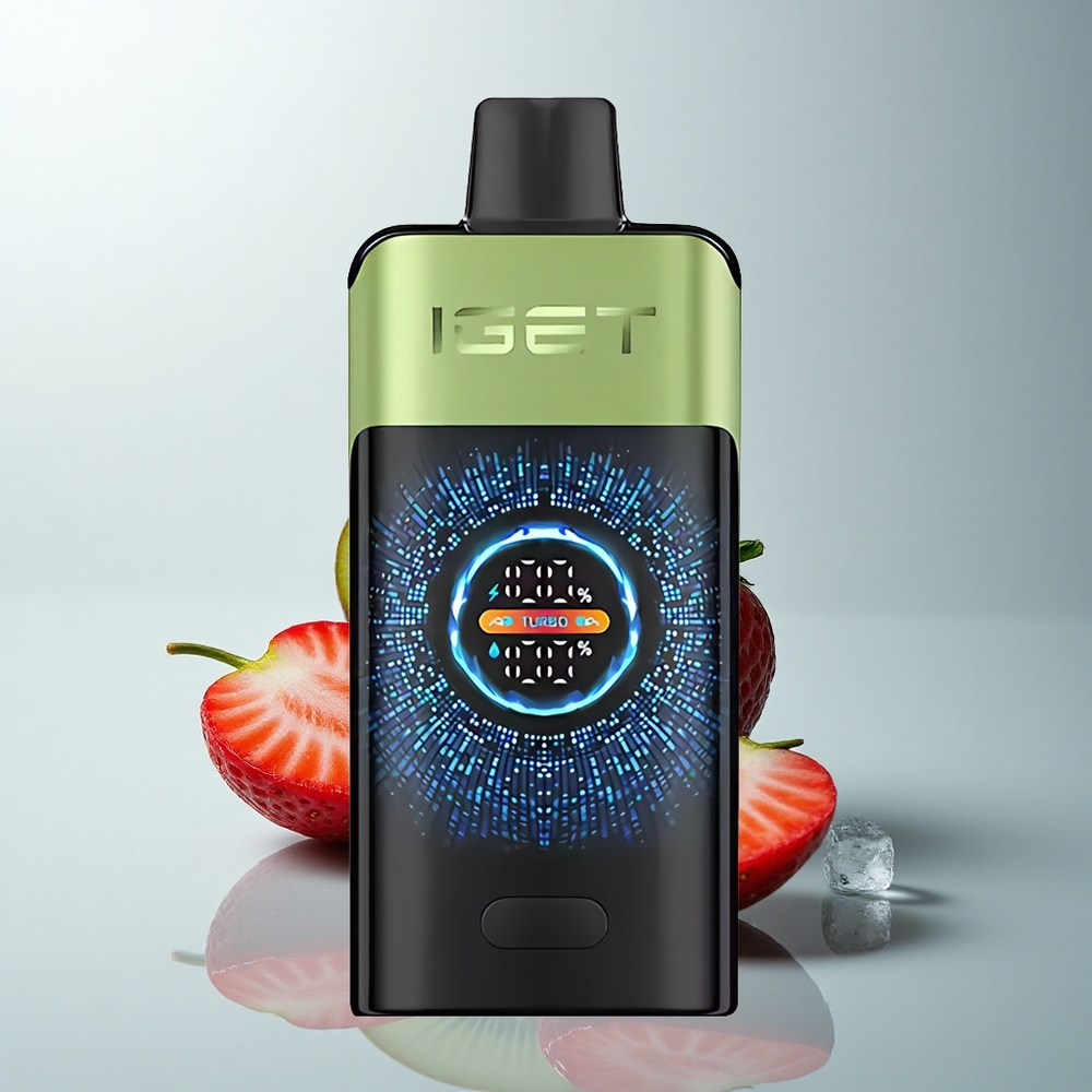 IGET ONE 12000 Puffs Fresa Kiwi Hielo Pantalla Curva Grande 2700 mAh