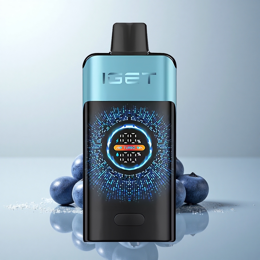 IGET ONE 12000 Puffs Helado de Arándano con Pantalla Curva y Doble Bobina