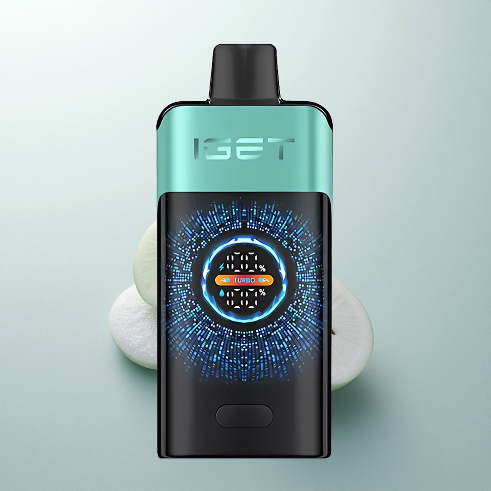 IGET ONE 12000 Puffs Menta Fresca de Montaña Hielo con Pantalla Curva Grande y Batería 2700 mAh