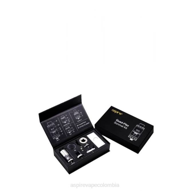 Aspire Vape Colombia - Aspire Quad-Flex kit de supervivencia B2D4191 acero inoxidable
